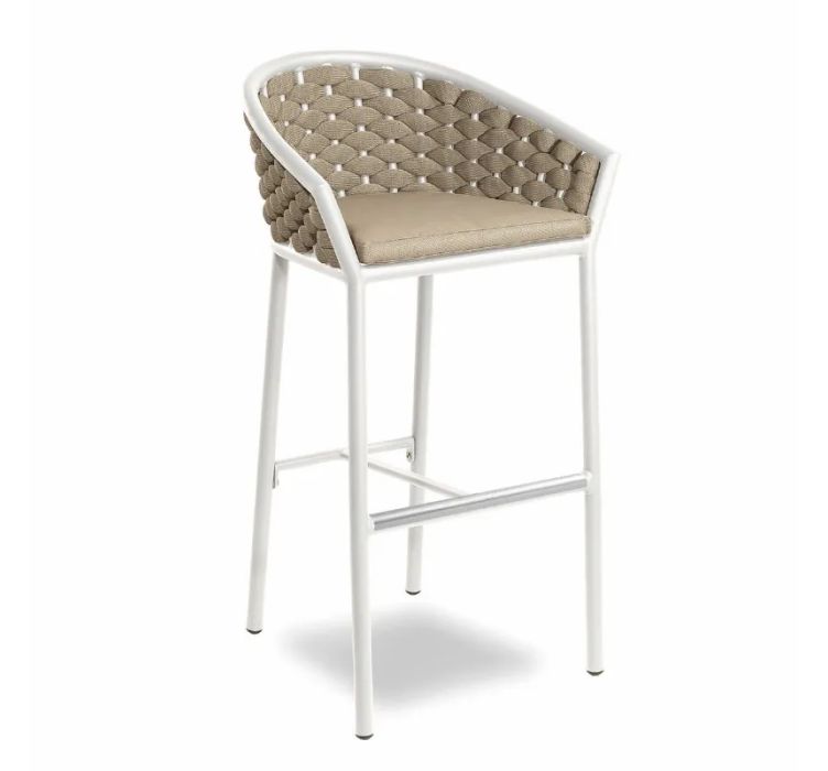Барний стілець Dub White Beige (655-BCO02)1